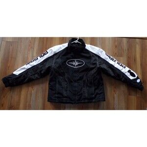 Vintage Pure Polaris Men's Size M Black White VELOCITY Snowmobile Jacket